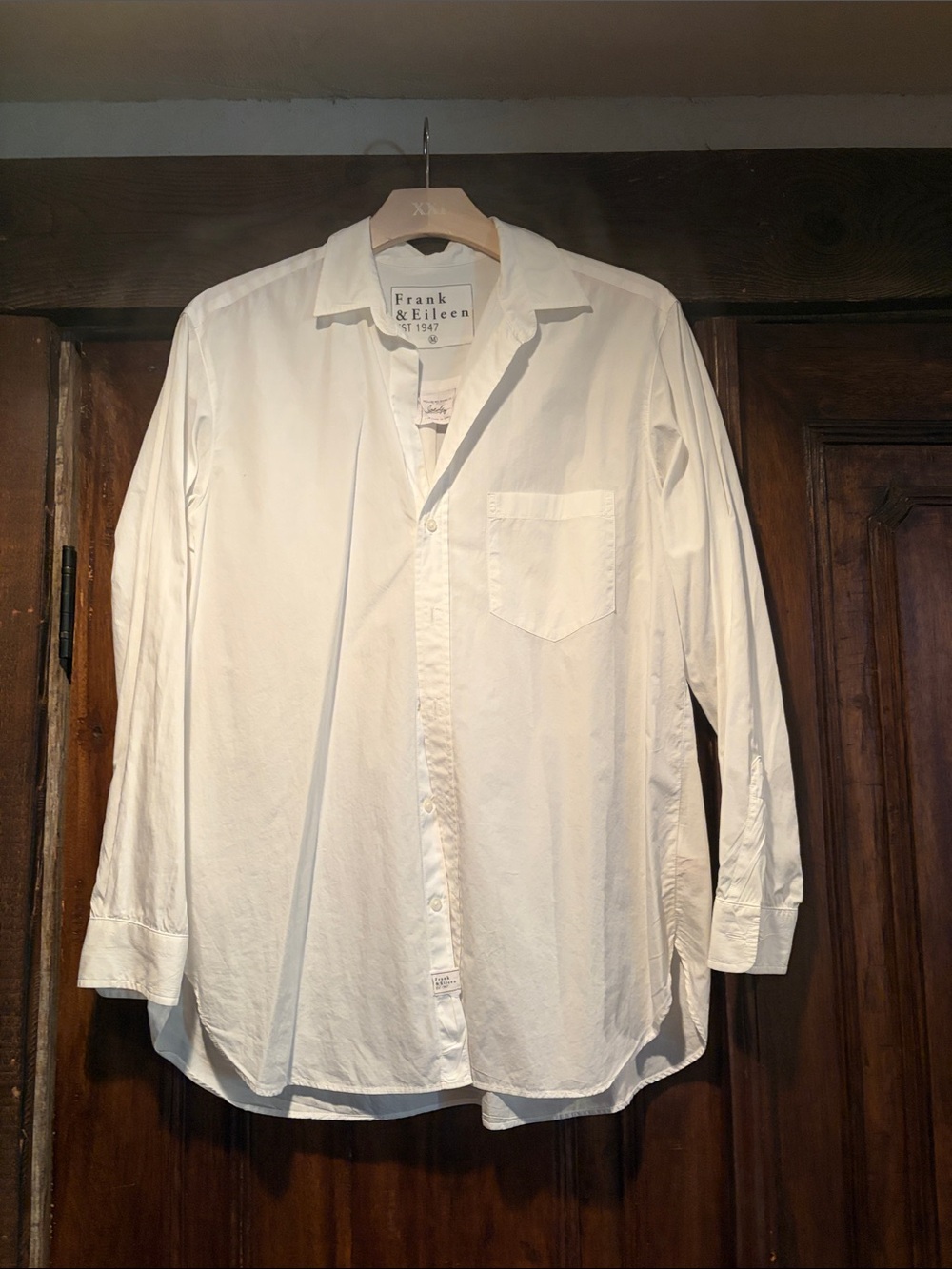 Frank & Eileen Classic Cotton White Long-Sleeve Button Shirt